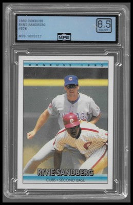 1992 Donruss Ryne Sandberg #378 MPE 8.5 NM-MT+ Chicago Cubs HOF