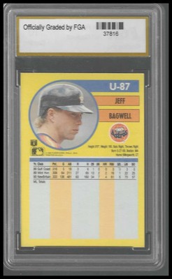 1991 Fleer Update #U-87 Jeff Bagwell FGA GEM/MT 10