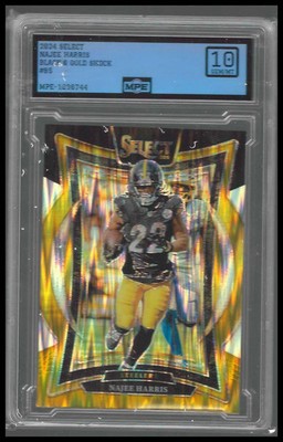 2024 Panini Select Black & Gold Prizm Shock #85 Najee Harris MPE GM/MT 10