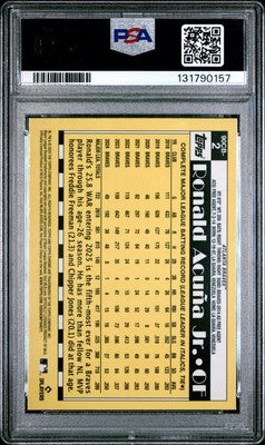 2025 Topps Chrome 1990 Topps Refractor # Ronald Acuna Jr.