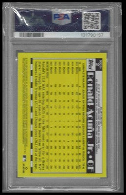 2025 Topps Chrome 1990 Topps 35th Annv #90CB-2 Ronald Acuna Jr. PSA 10