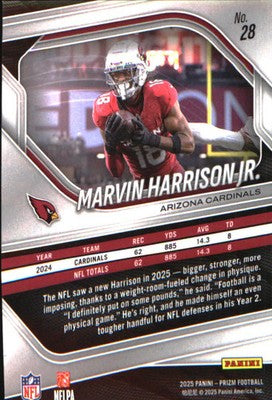 2025 Panini Prizm #28 Marvin Harrison Jr.