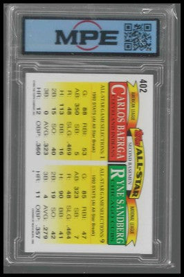 1993 Topps #402 Ryne Sandberg / Carlos Baerga MPE MINT 9