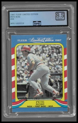 1987 Fleer Limited Edition Pete Rose #36 MPE 8.5 NM-MT+ Reds HOF* Manager 1B