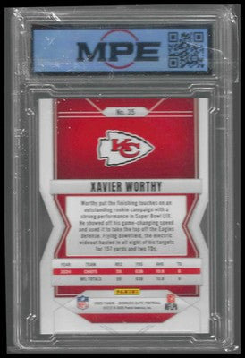 2025 Donruss Elite #35 Xavier Worthy MPE 9.5