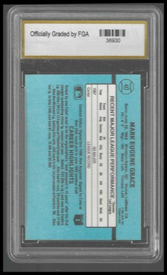 1988 Leaf #40 Mark Grace Rookie FGA GEM/MT 10