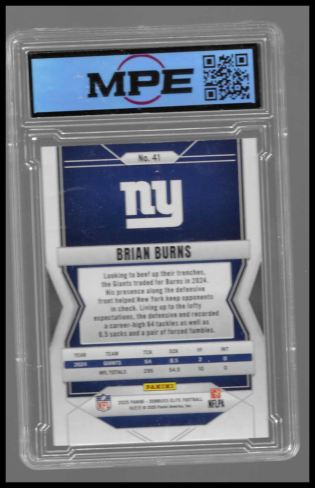 2025 Donruss Elite Aspirations Shimmer #41 Brian Burns MPE9