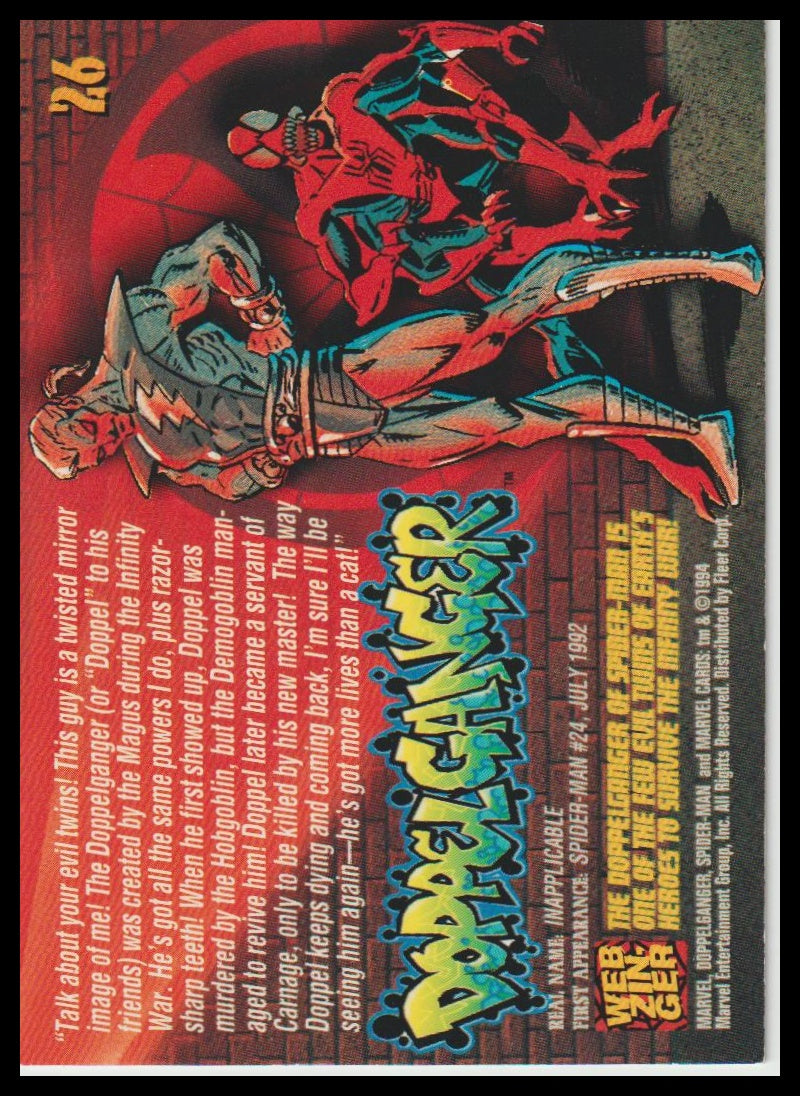 1994 Fleer The Amazing Spider-Man #26 Doppelganger