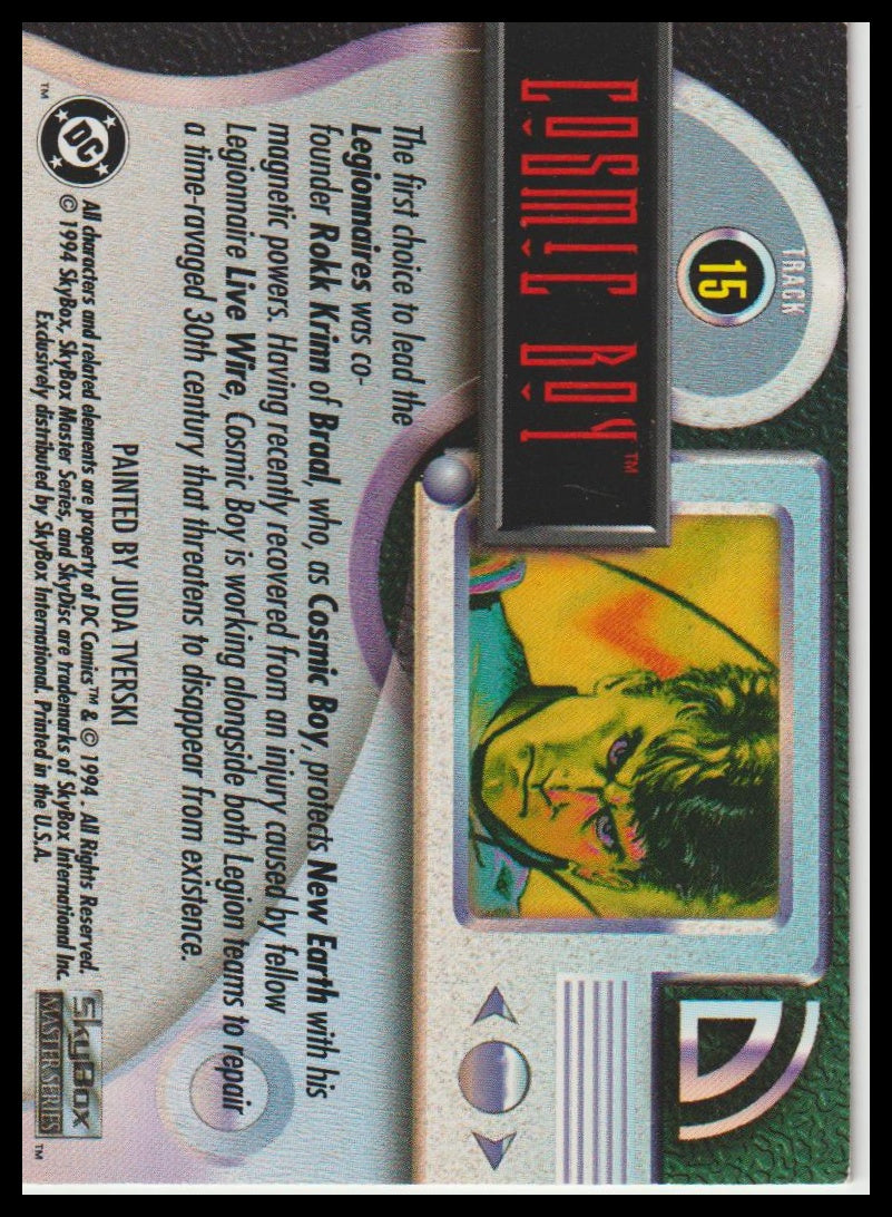 1994 SkyBox DC Master Series #15 Cosmic Boy