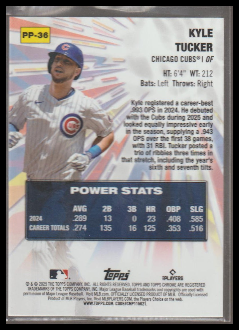 2025 Topps Chrome Update #PP-36 Kyle Tucker Power Players