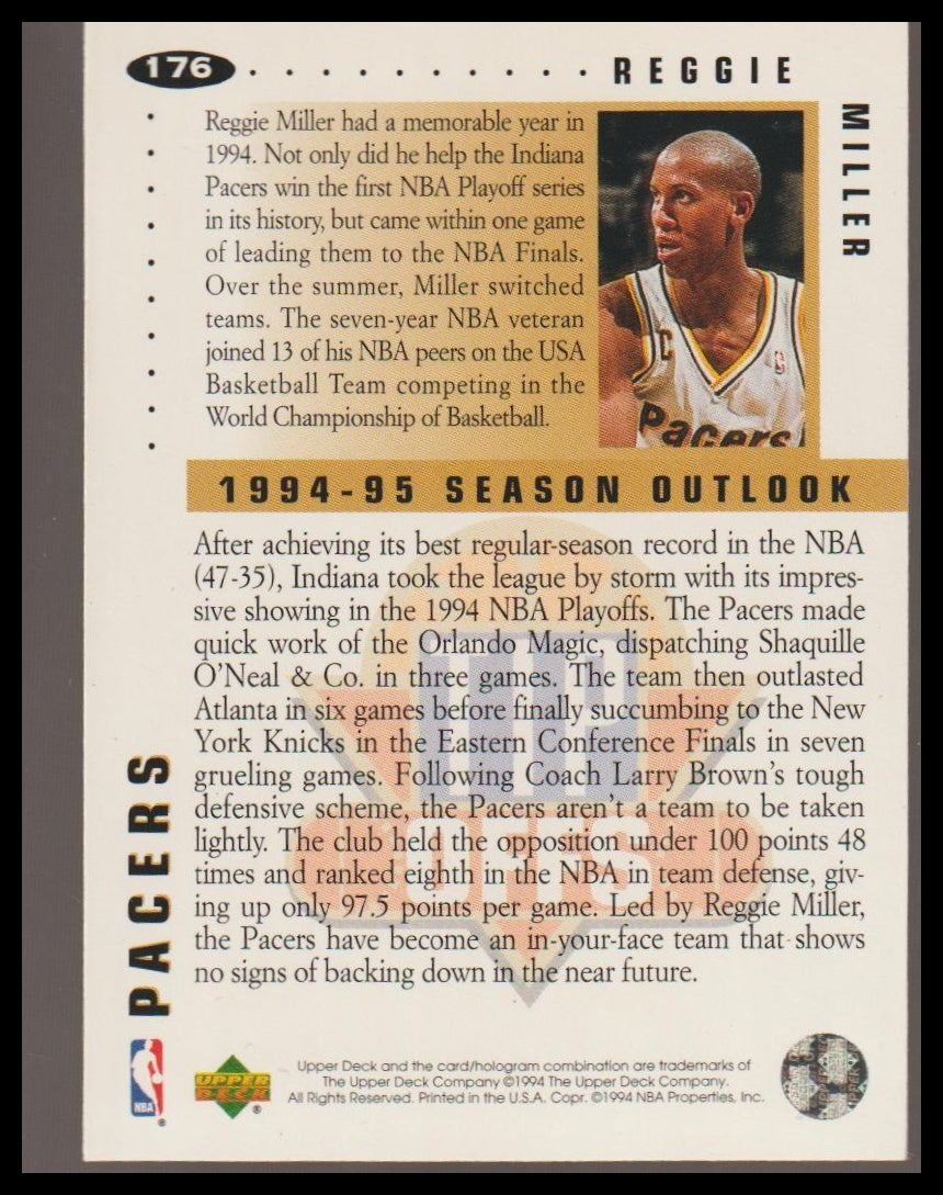 1994-95 Collector's Choice #176 Reggie Miller