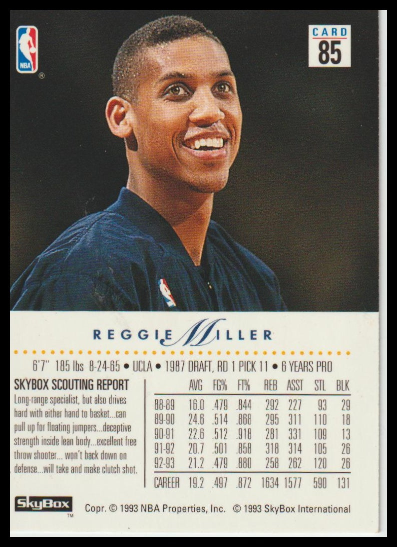 1993-94 SkyBox Premium #85 Reggie Miller