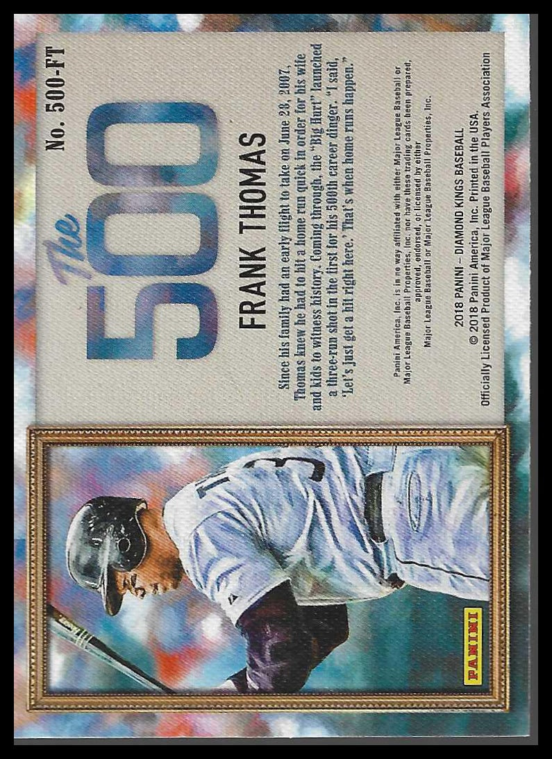2018 Panini Diamond Kings #500-FT Frank Thomas The 500