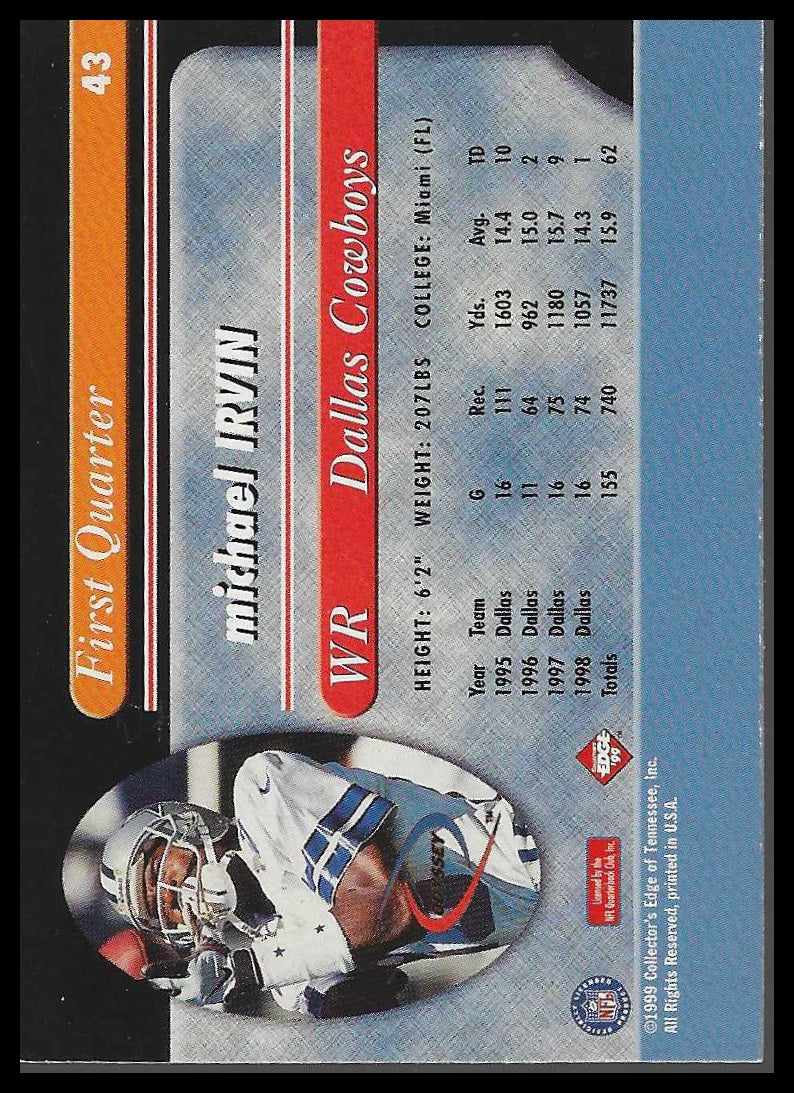 1999 Collector's Edge Odyssey #43 Michael Irvin