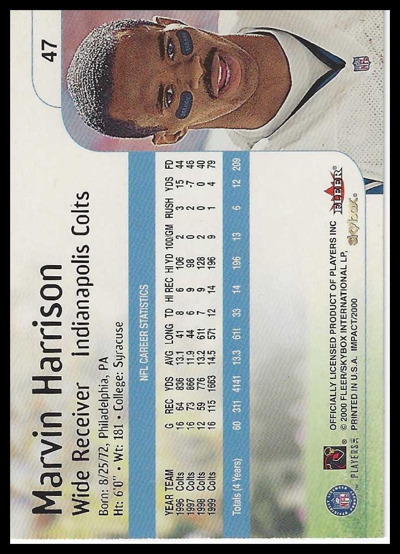 2000 Impact #47 Marvin Harrison
