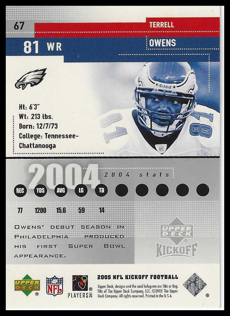 2005 Upper Deck Kickoff #67 Terrell Owens