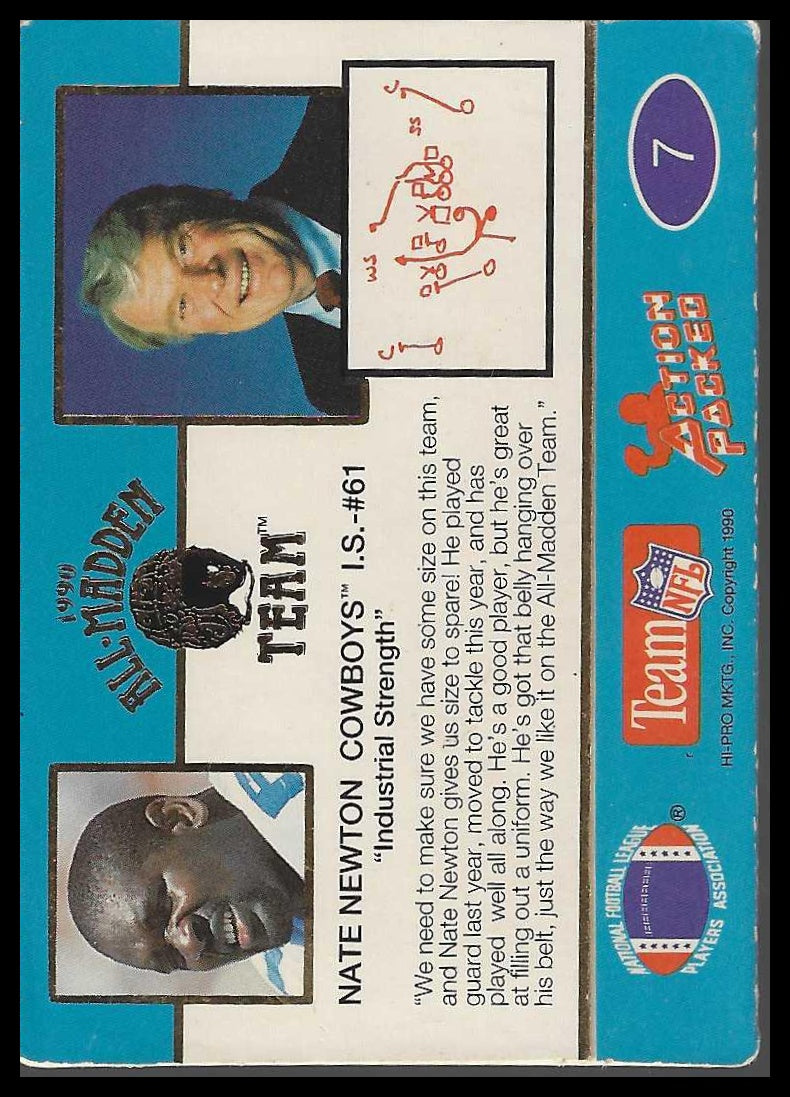 1990 Action Packed All-Madden #7 Nate Newton