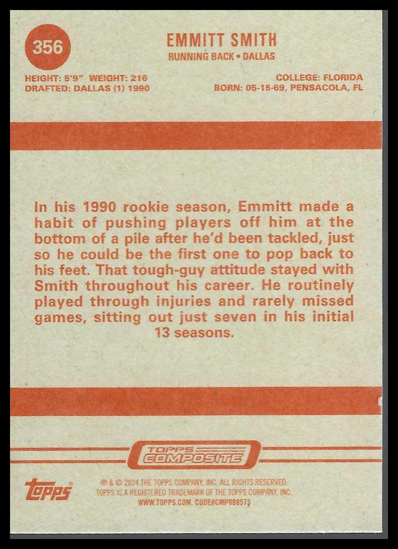 2023 Topps Composite #356 Emmitt Smith
