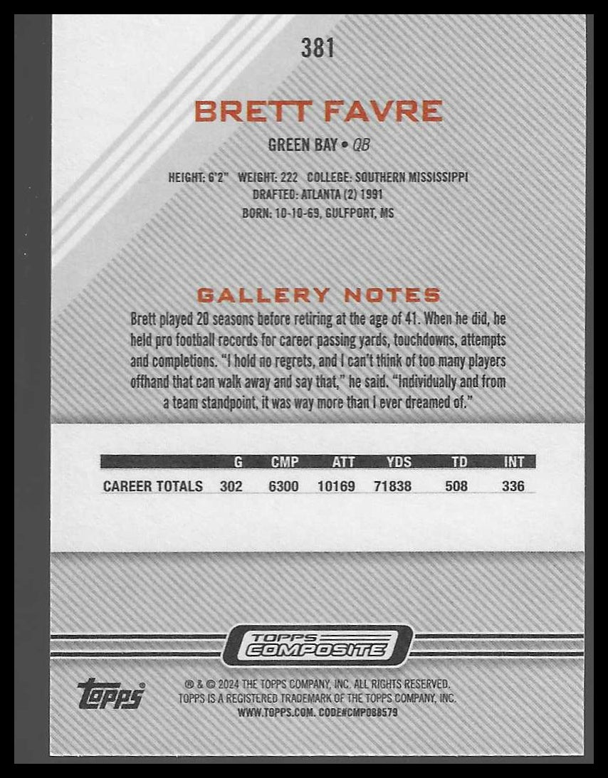 2023 Topps Composite #381 Brett Favre