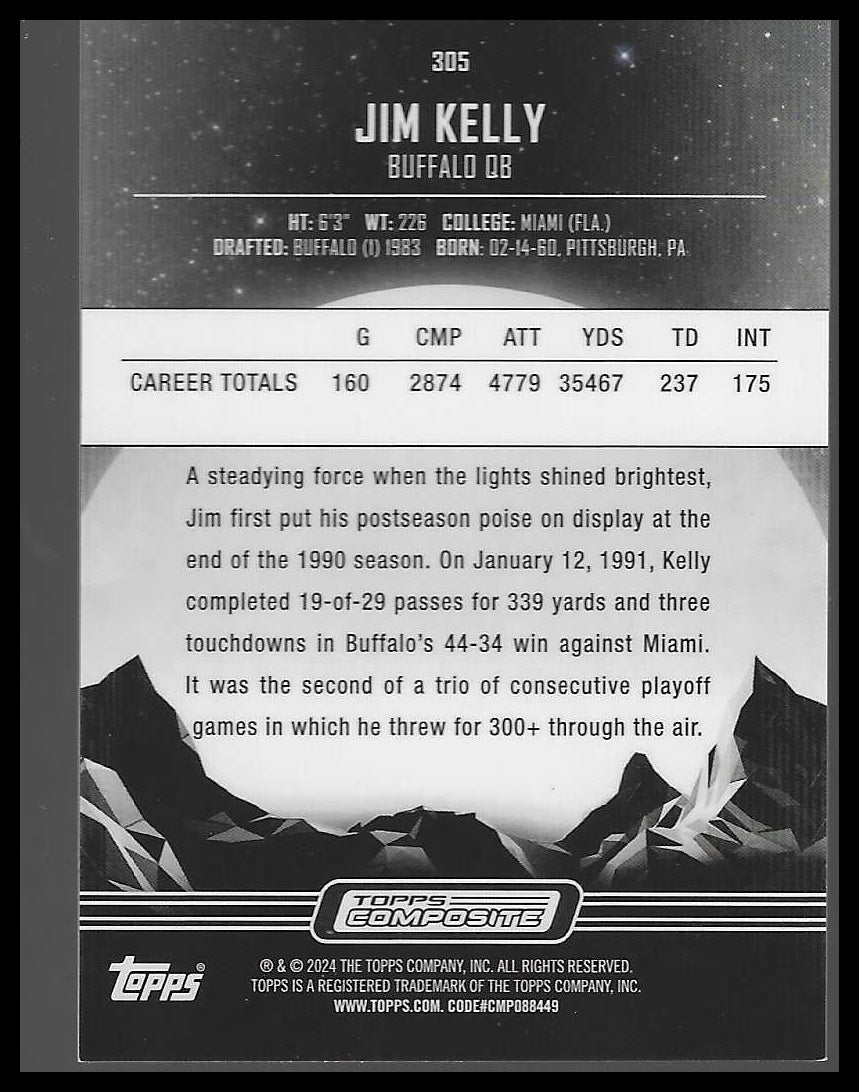 2023 Topps Composite #305 Midnight Jim Kelly