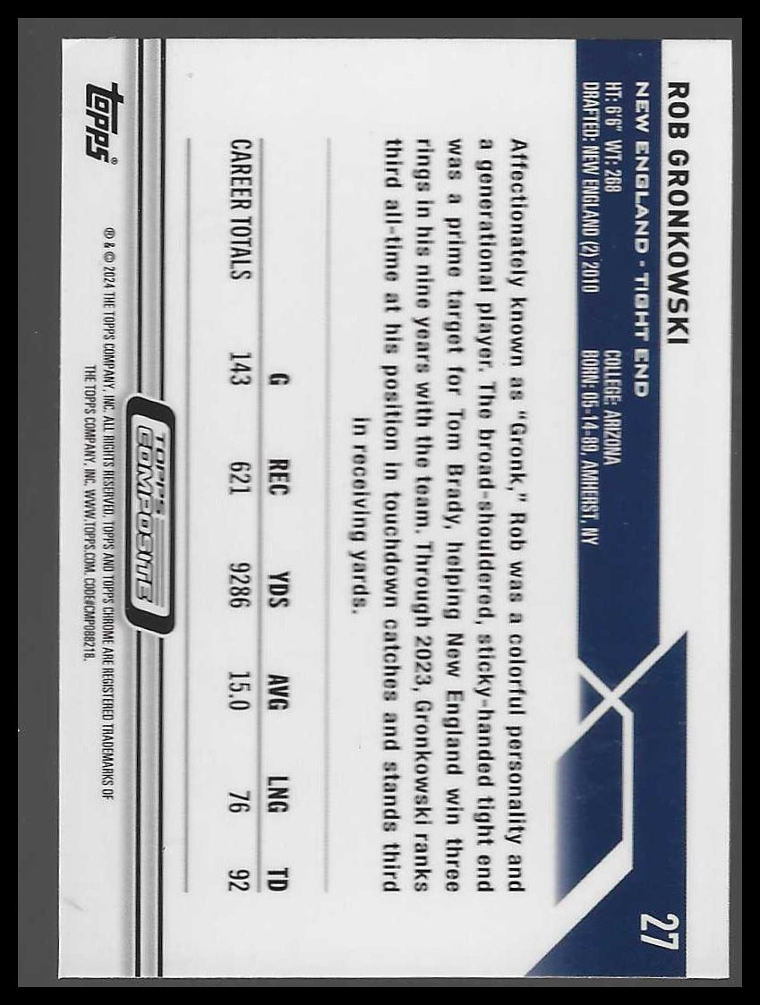 2023 Topps Composite #27 Rob Gronkowski