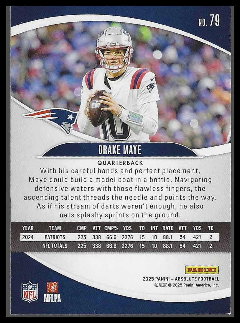 2025 Panini Absolute #79 Drake Maye Retail