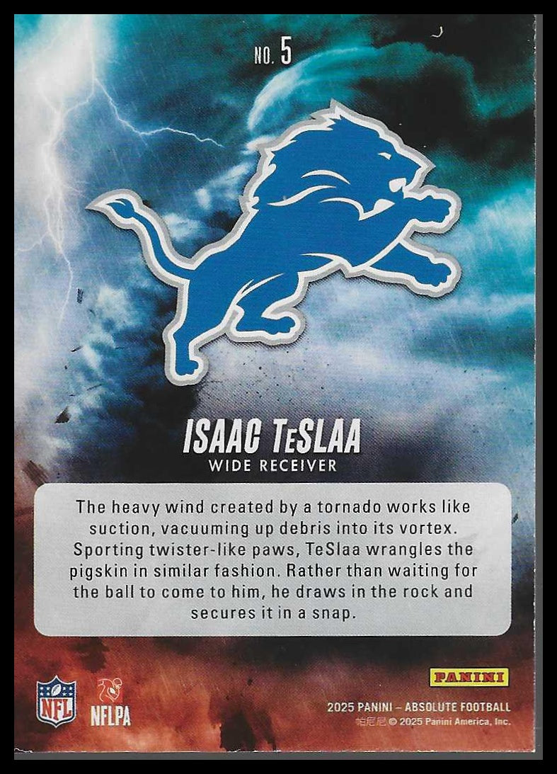 2025 Panini Absolute #5 Isaac TeSlaa By Storm