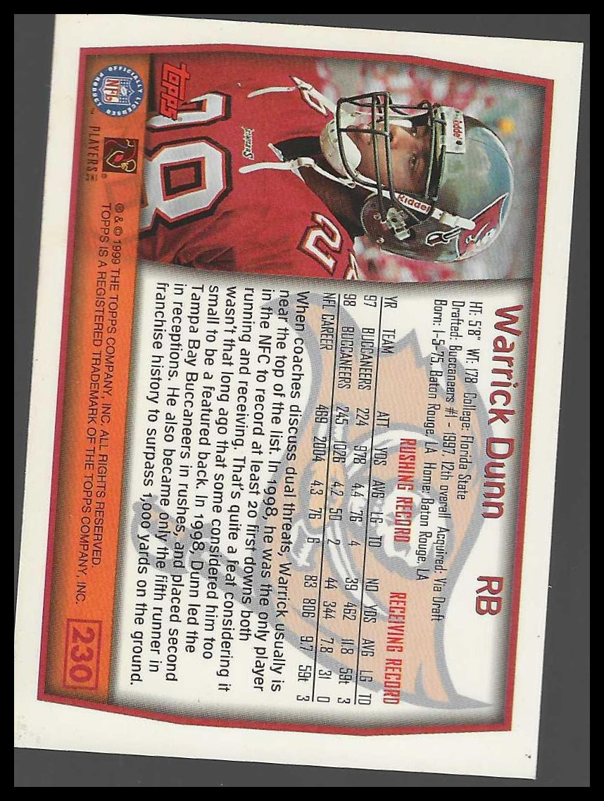 1999 Topps #230 Warrick Dunn
