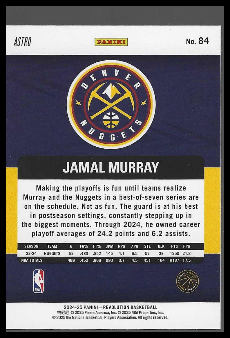 2024-25 Panini Revolution #84 Jamal Murray Astro