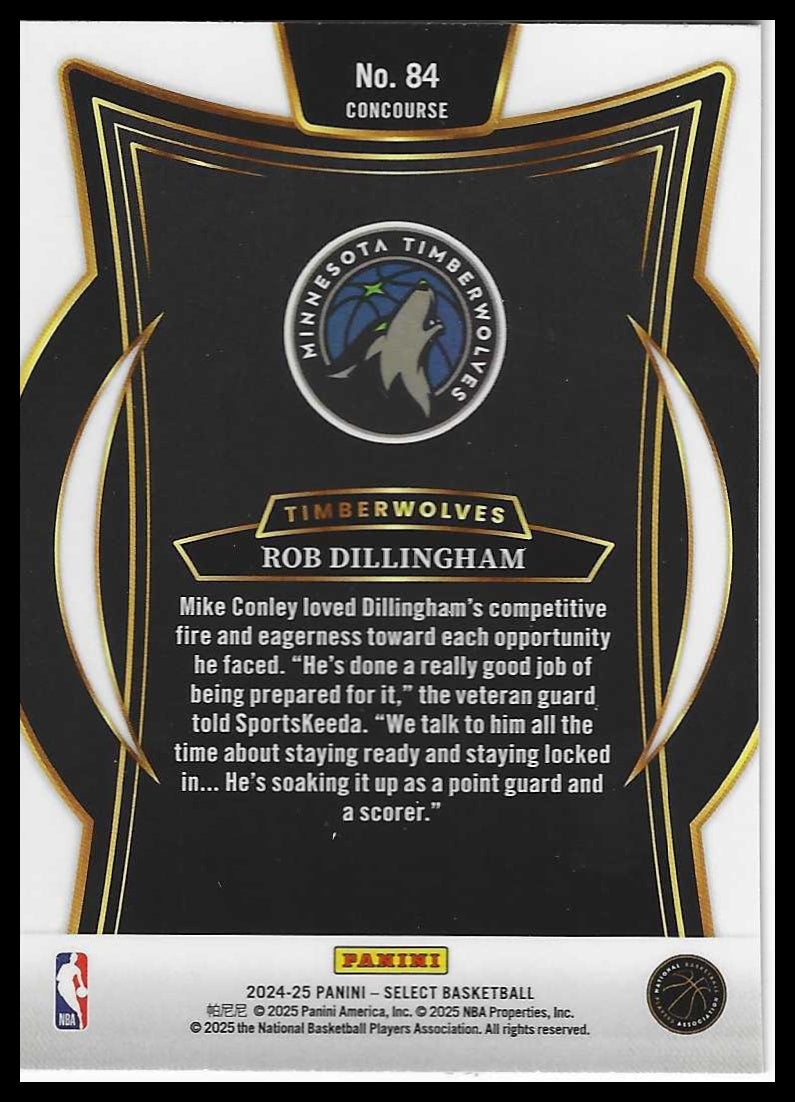 2024-25 Panini Select #84 Rob Dillingham Blue (Retail)