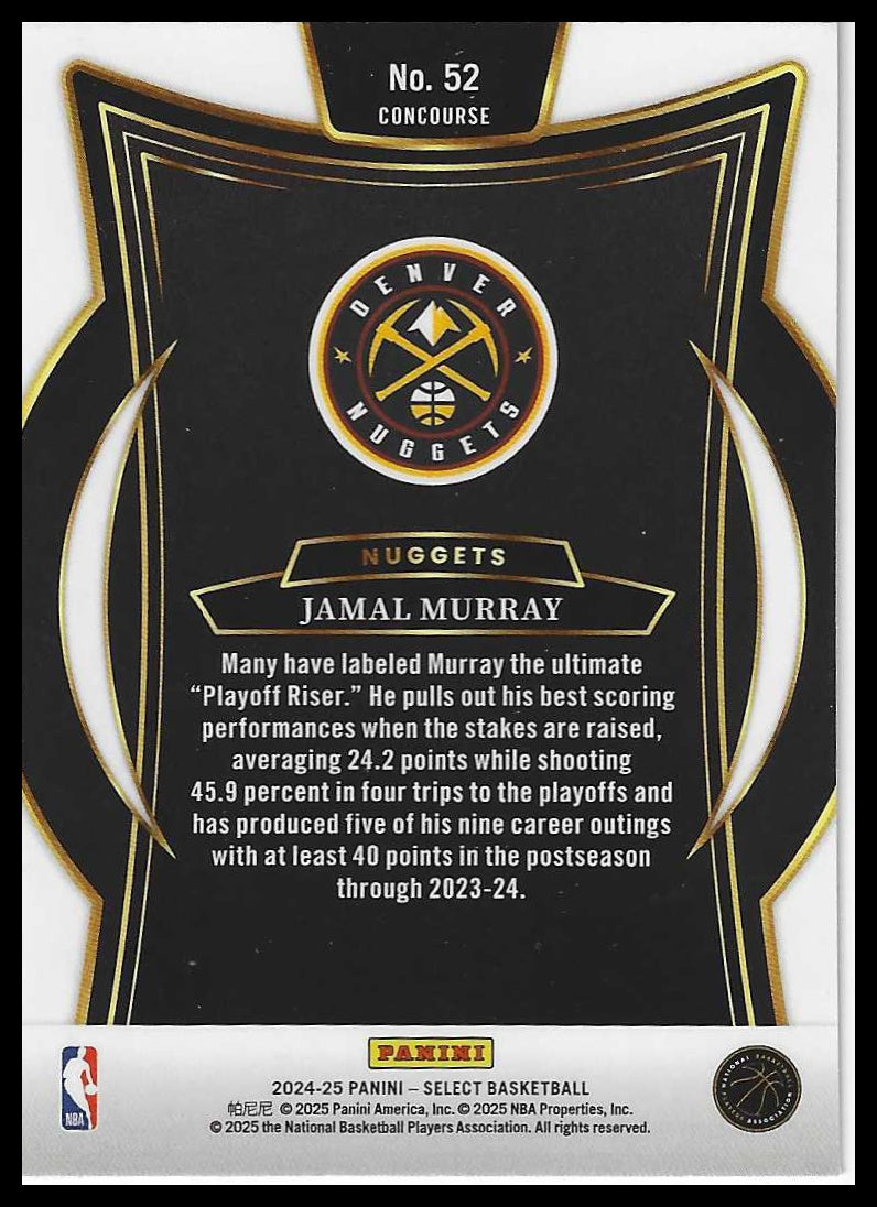 2024-25 Panini Select #52 Jamal Murray Blue (Retail)