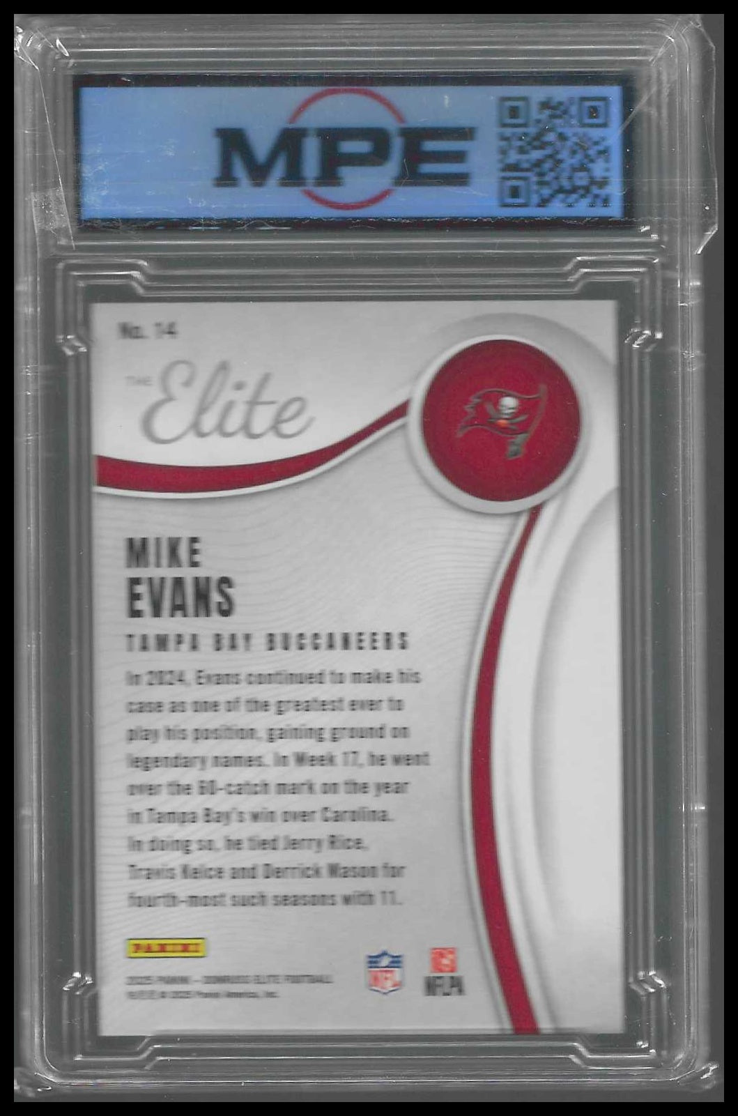 2025 Donruss Elite The Elite Green #14 Mike Evans MPE 9.5