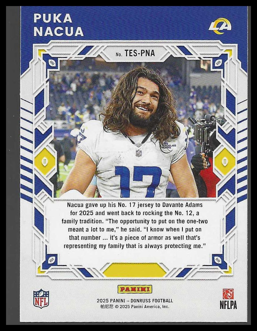 2025 Donruss #TES-PNA Puka Nacua The Elite Series
