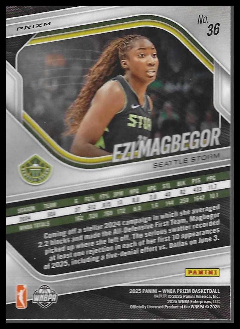 2025 Panini Prizm WNBA #36 Ezi Magbegor Ice Prizms