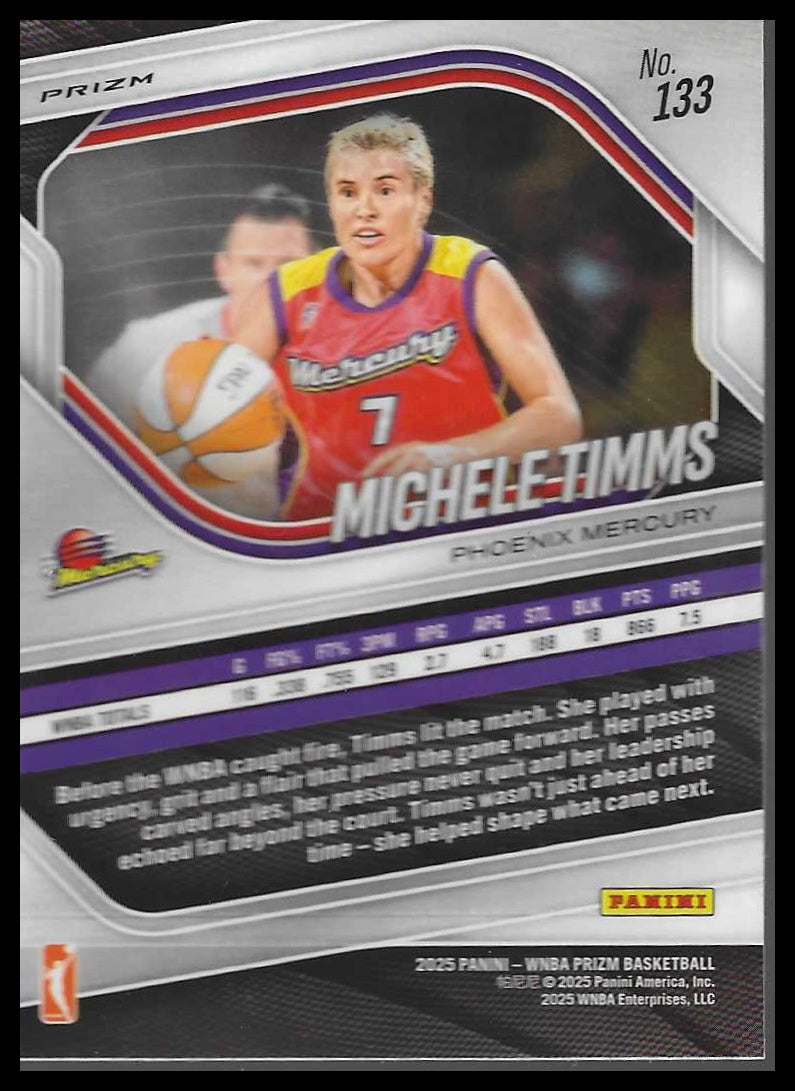 2025 Panini Prizm WNBA #133 Michele Timms Ice Prizms