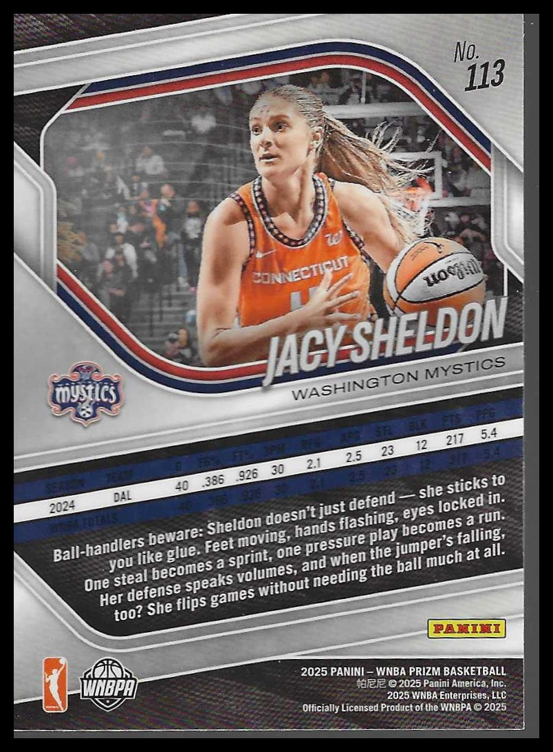 2025 Panini Prizm WNBA #113 Jacy Sheldon