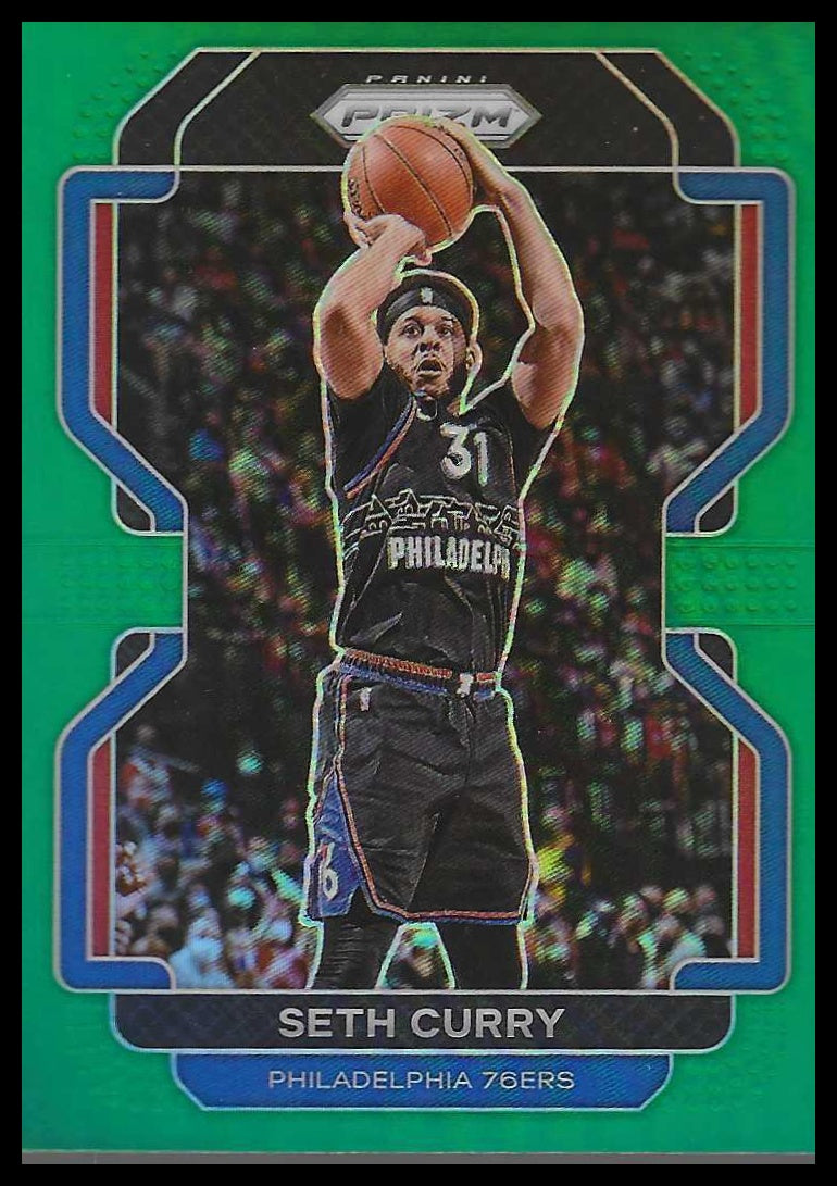 2021-22 Panini Prizm #198 Seth Curry Green