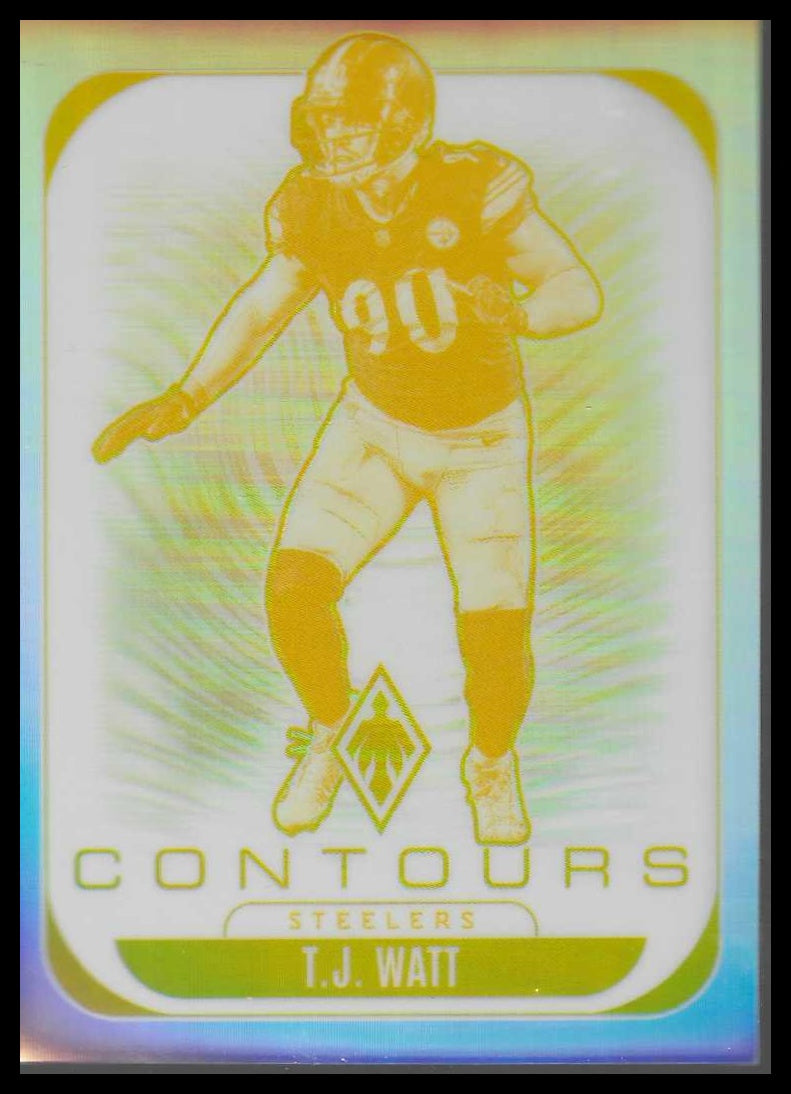 2025 Panini Phoenix #27 T.J. Watt Contours