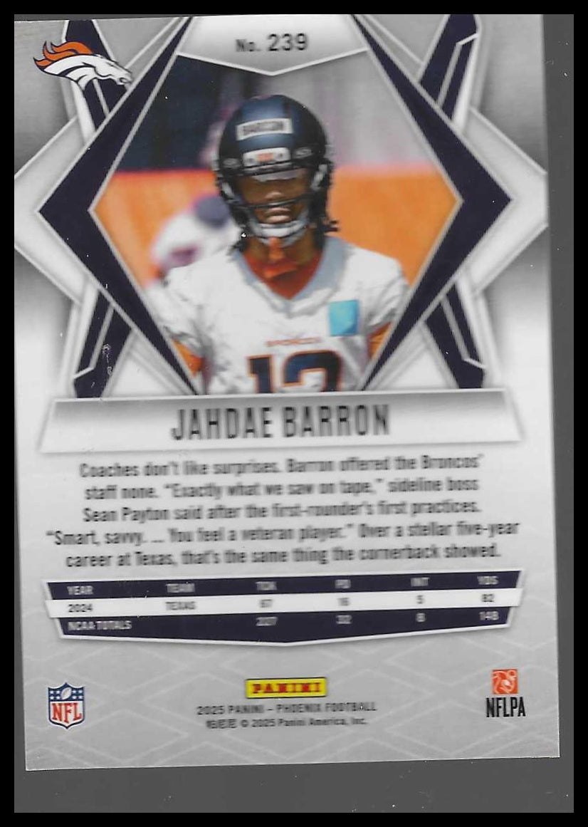 2025 Panini Phoenix #239 Jahdae Barron