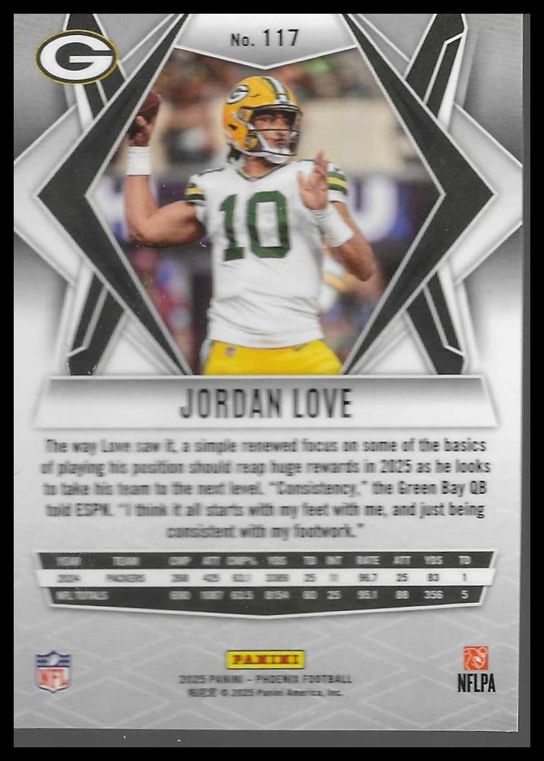 2025 Panini Phoenix #117 Jordan Love