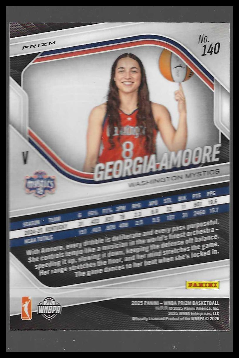 2025 Panini Prizm WNBA #140 Georgia Amoore Ice Prizms