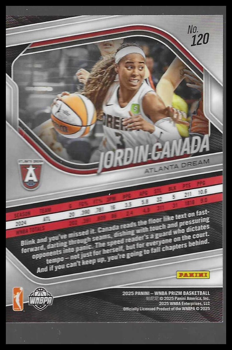 2025 Panini Prizm WNBA #120 Jordin Canada