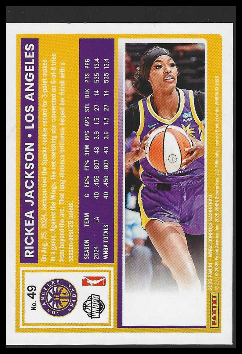 2025 Donruss WNBA #49 Rickea Jackson Holo