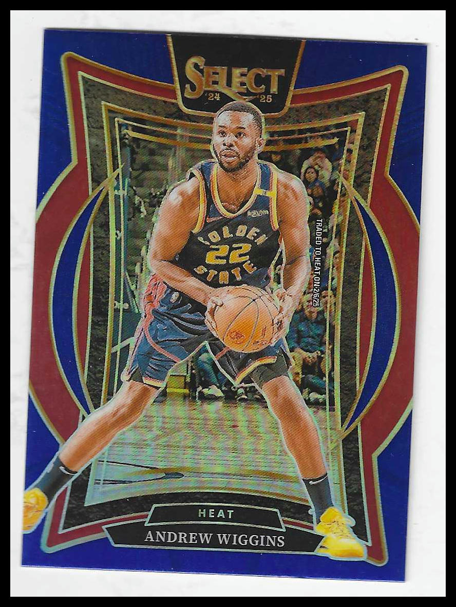 2024-25 Panini Select #5 Andrew Wiggins Blue Prizm