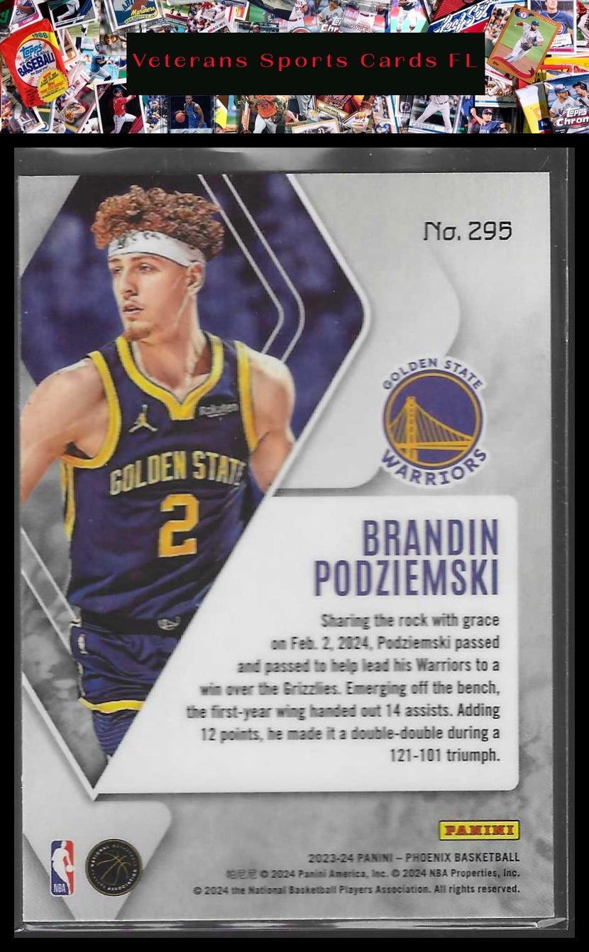 2023-24 Panini Phoenix #295 Brandin Podziemski