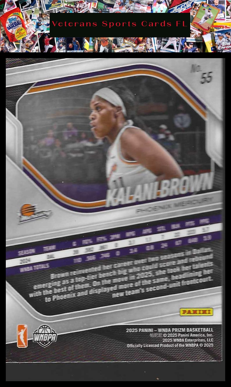 2025 Panini Prizm WNBA #55 Kalani Brown