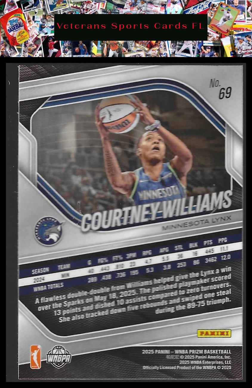 2025 Panini Prizm WNBA #69 Courtney Williams