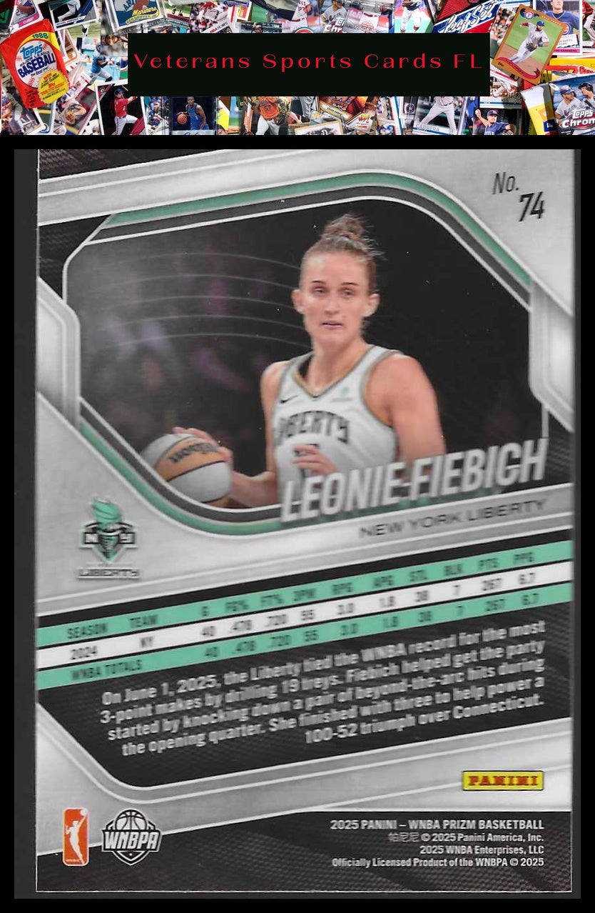 2025 Panini Prizm WNBA #74 Leonie Fiebich