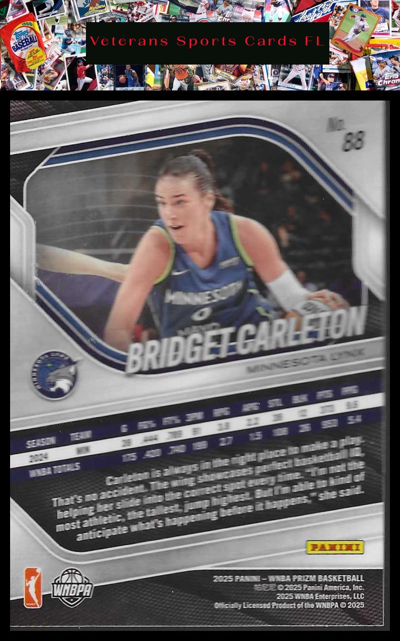 2025 Panini Prizm WNBA #88 Bridget Carleton