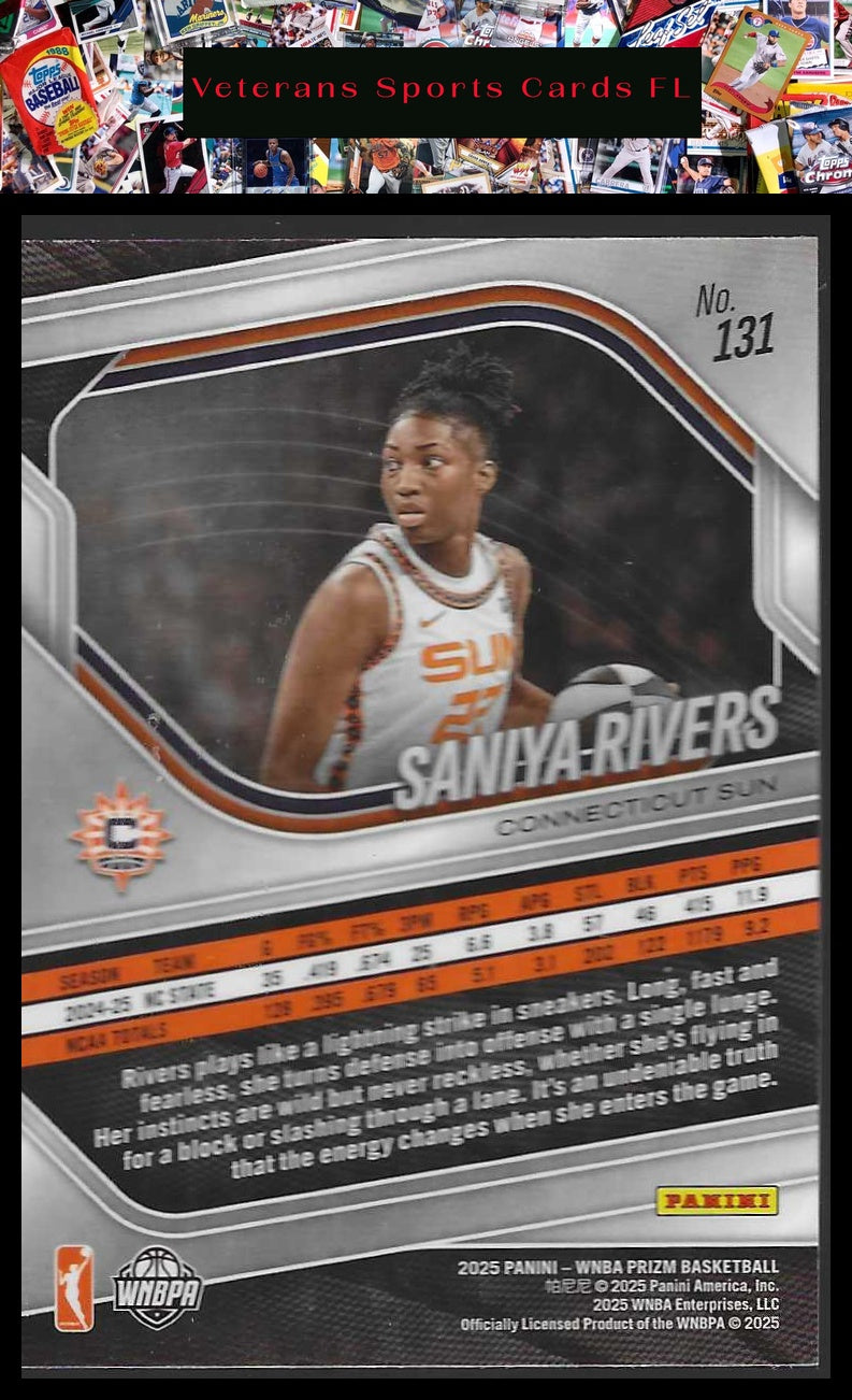 2025 Panini Prizm WNBA #131 Saniya Rivers